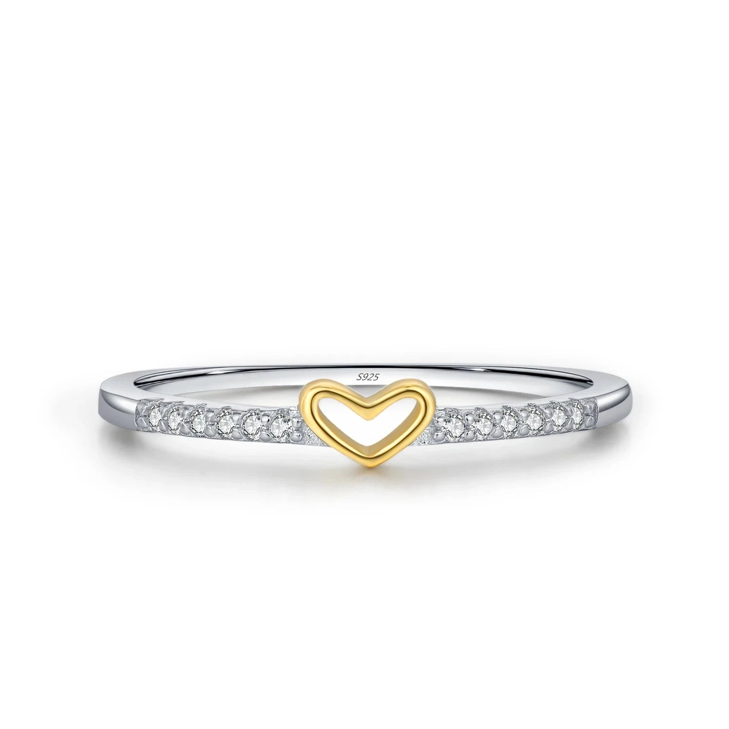 Anillo Piemont en Plata 925 con Corazón